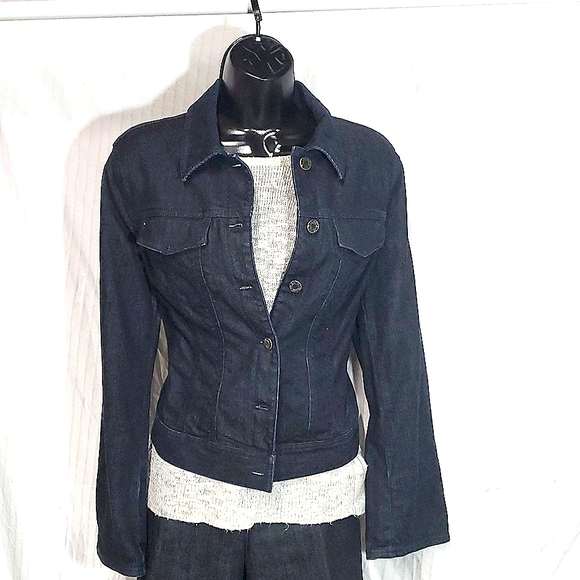 Talbots Denim Jacket Petite Size 8 - Picture 4 of 4